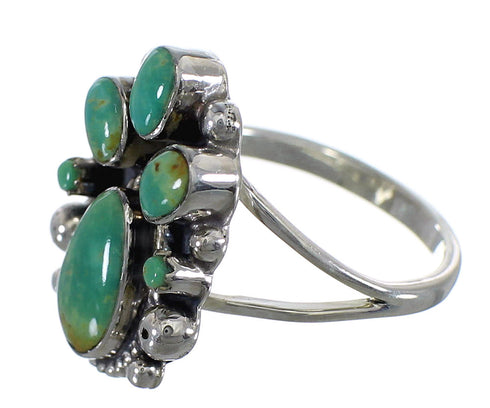 Turquoise Genuine Sterling Silver Ring Size 5-3/4 RX60384